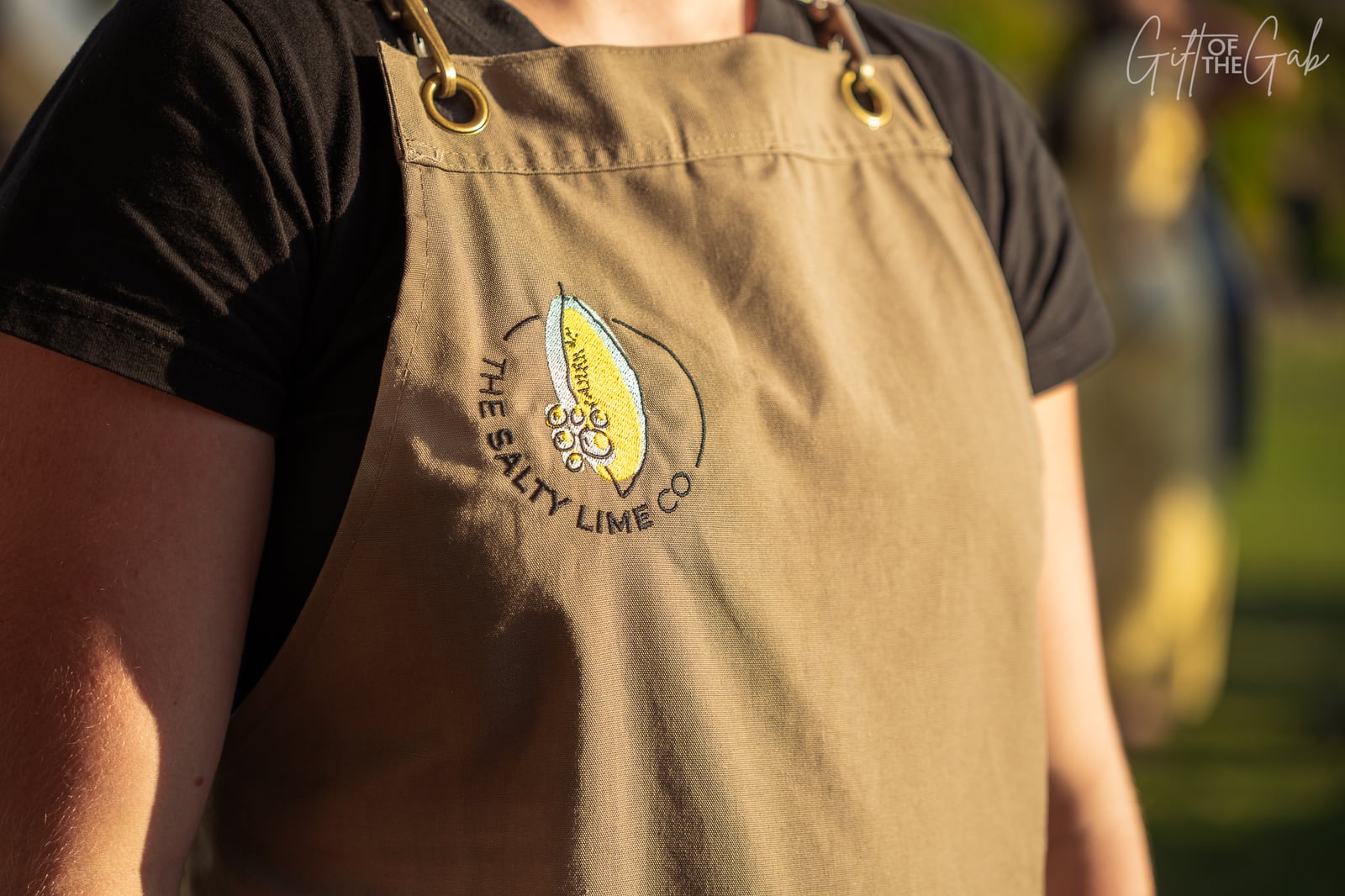 The Salty Lime Co branded event apron