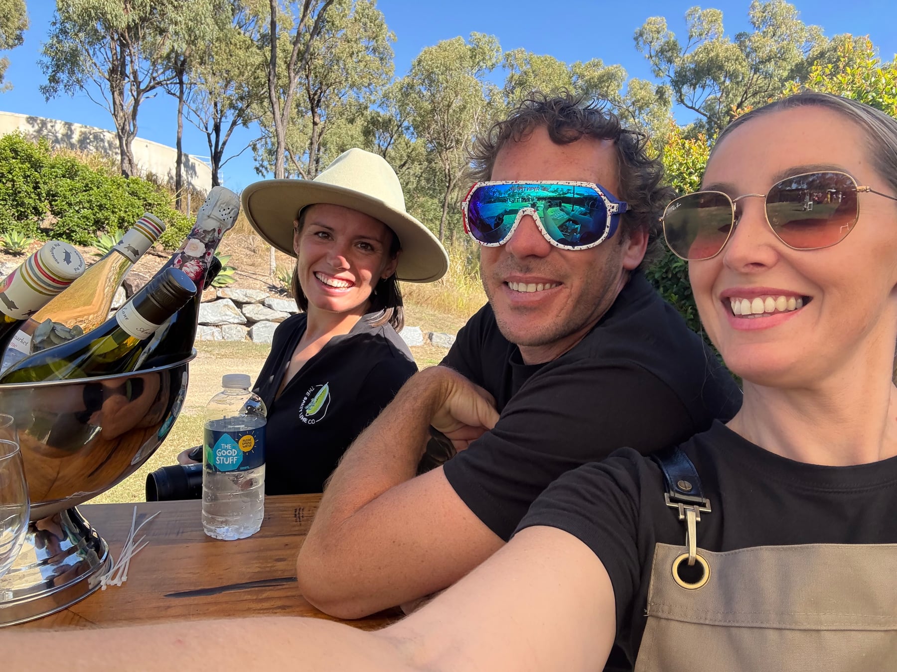 The Salty Lime Co team welcoming guests at an outdoor event